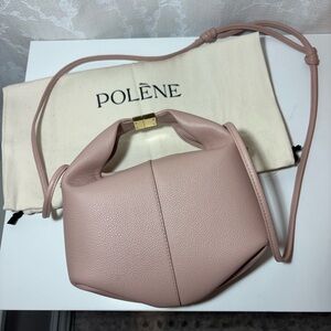 Polene Pink Leather Women's Bag